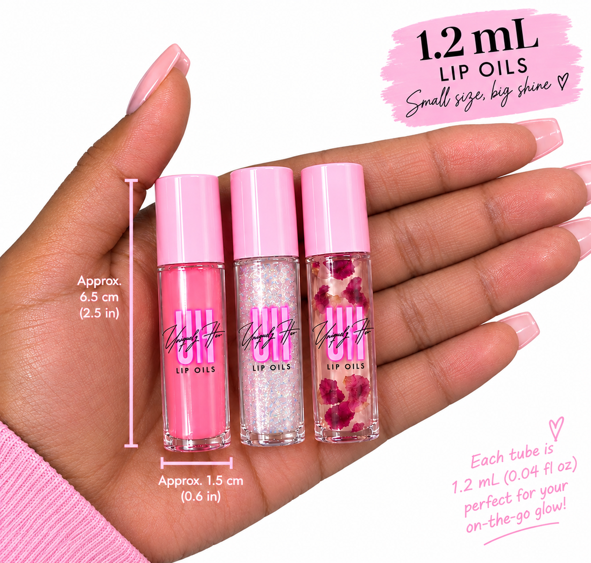 3 pack lip oil (samples)